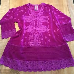 Johnny Was Embroidered Tunic, S